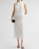 Milly Women's Roxanne Polka Dot Fringe Midi Skirt - 2