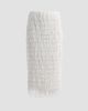 Milly Women's Roxanne Polka Dot Fringe Midi Skirt - 6