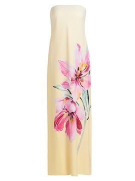 milly hannah 3d floral embroidered dress MILLY Hannah 3D Floral Maxi Dress