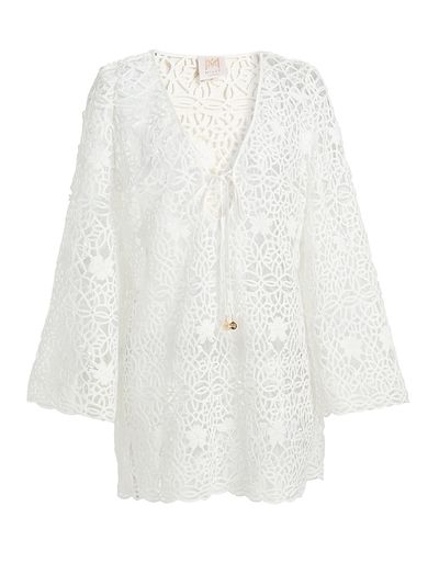 Milly Women's Viara Crochet-Knit Cover-Up Minidress