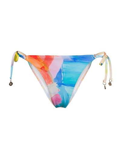 Milly Women's Watercolor Paint Stroke Bikini Bottom