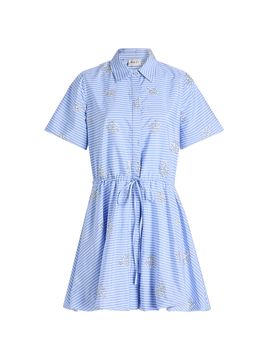 milly hannah 3d floral embroidered dress Hannah 3D Butterfly Embroidery Dress