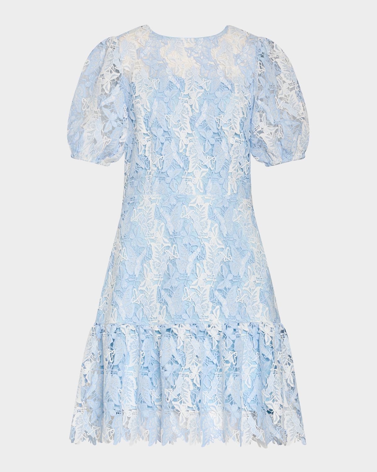 Milly Yasmin Butterfly Lace Mini Dress