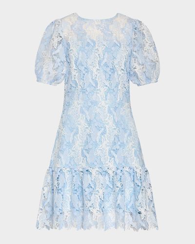 Milly Yasmin Butterfly Lace Mini Dress