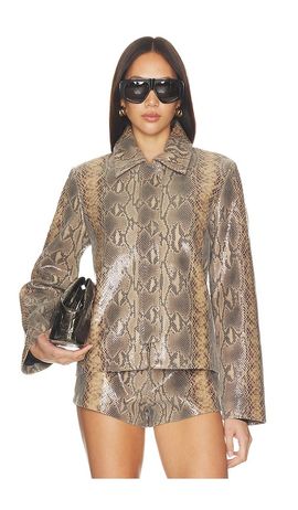 Mimchik Mimchik Blouson Leather Jacket