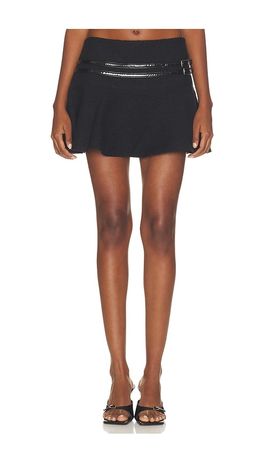 Mimchik Mimchik Sophie Double Belt Mini Skirt