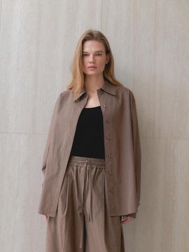 MIMEME CLASSIC STONE SHIRT [BROWN]