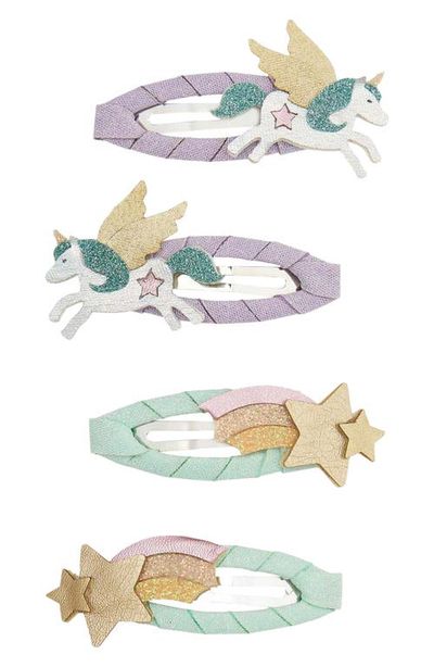 Mimi & Lula Mimi & Lula Kids' My Lil Unicorn 4-Pack Hair Clips