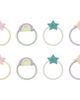 Mimi & Lula Mimi & Lula Kids' Rainbows & Star 8-Pack Mini Ponytail Holders - 1