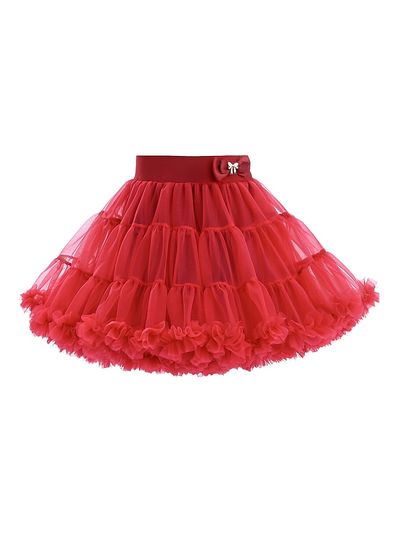 Mimi Tutu Mimi Tutu Girl's Little Girl's & Girl's Bow Tulle Skirt