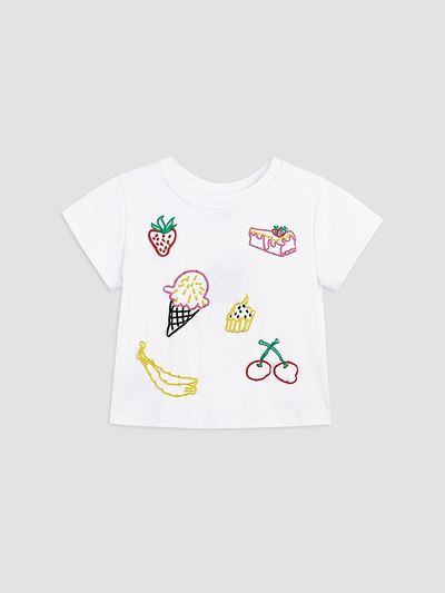 Mimi Tutu Mimi Tutu Girl's Little Girl's & Girl's Fruit Motif T-Shirt