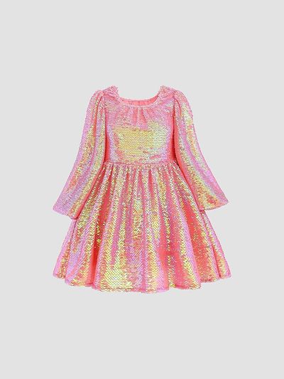 Mimi Tutu Mimi Tutu Girl's Little Girl's & Girl's Iridescent Sequin Dress
