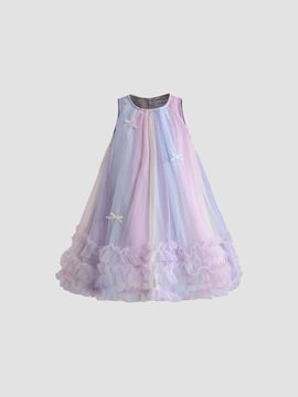 Mimi Tutu Mimi Tutu Girl's Little Girl's & Girl's Pastel Bow Ruffle Dress