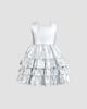 Mimi Tutu Mimi Tutu Girl's Little Girl's & Girl's Satin Ruffle Party Dress - 4