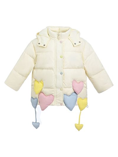 Mimi Tutu Mimi Tutu Girl's Little Girl's Heart Charm Puffer Jacket
