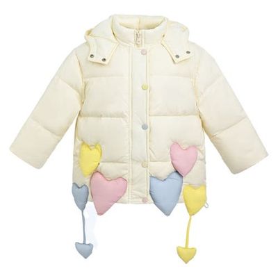 Mimi Tutu Mimi Tutu Heart Charm Puffer Jacket