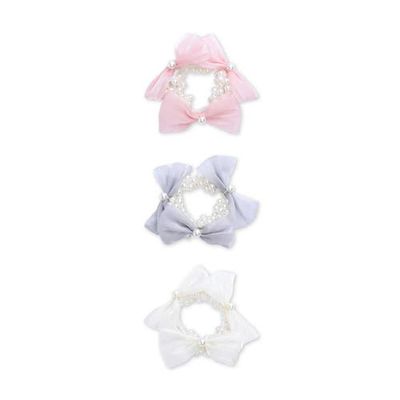 Mimi Tutu Mimi Tutu Pearl Bow Scrunchie Set
