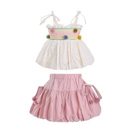 Mimi Tutu Mimi Tutu Pom-Pom Skirt Set