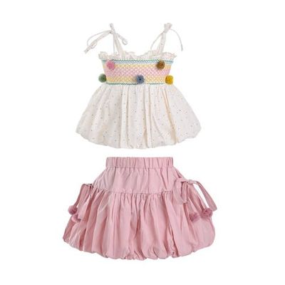 Mimi Tutu Mimi Tutu Pom-Pom Skirt Set