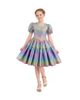 Mimi Tutu Mimi Tutu Retro Iridescent Puff-Sleeve Dress - 1