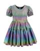 Mimi Tutu Mimi Tutu Retro Iridescent Puff-Sleeve Dress - 2