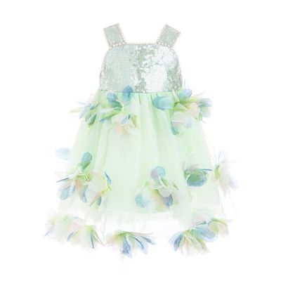 Mimi Tutu Mimi Tutu Sylvienne Sequin Floral Tulle Dress