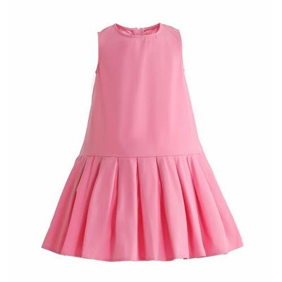 Mimi Tutu Mimi Tutu Zariah Bow Back Pleated Dress