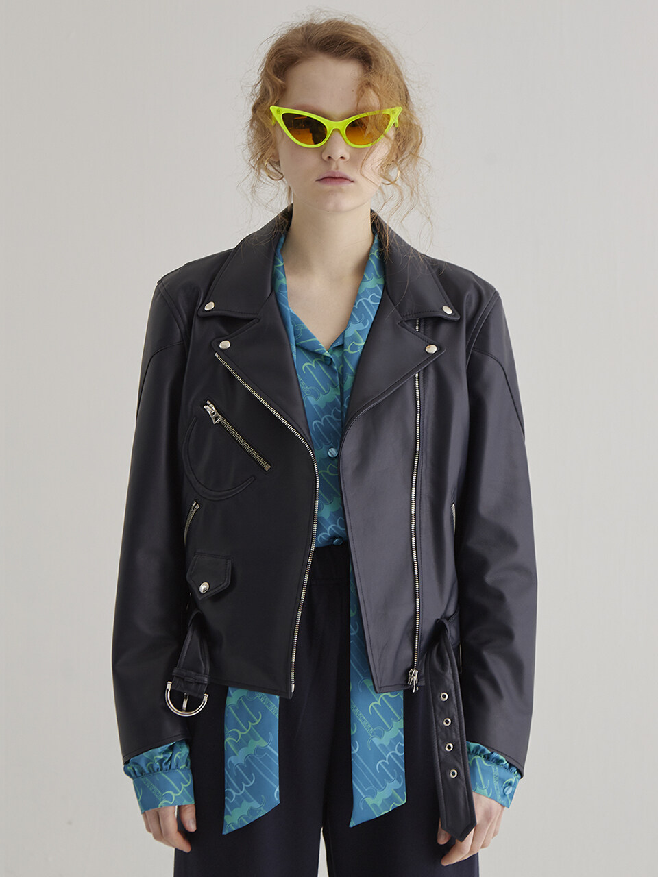 mimicAWE C Smile Biker Jacket (Navy)