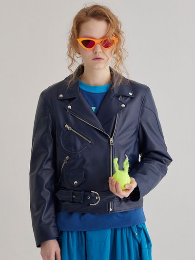 mimicAWE C Smile Biker Jacket (Obsidian)