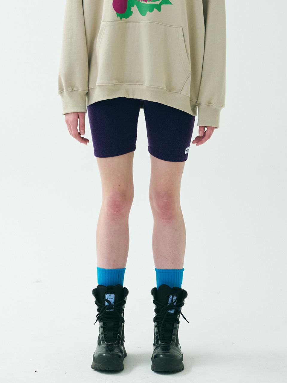 mimicAWE Fleece Lined Jersey Bike Shorts [Purple]