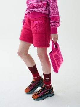 mimicAWE Fleece Lined Padded Shorts [PINK]