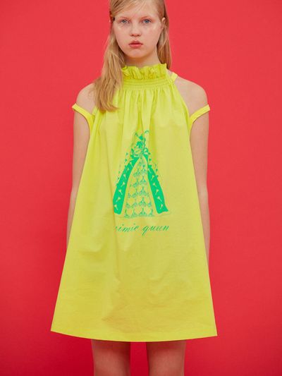 mimicAWE Queen High Mini Dress (Yellow)