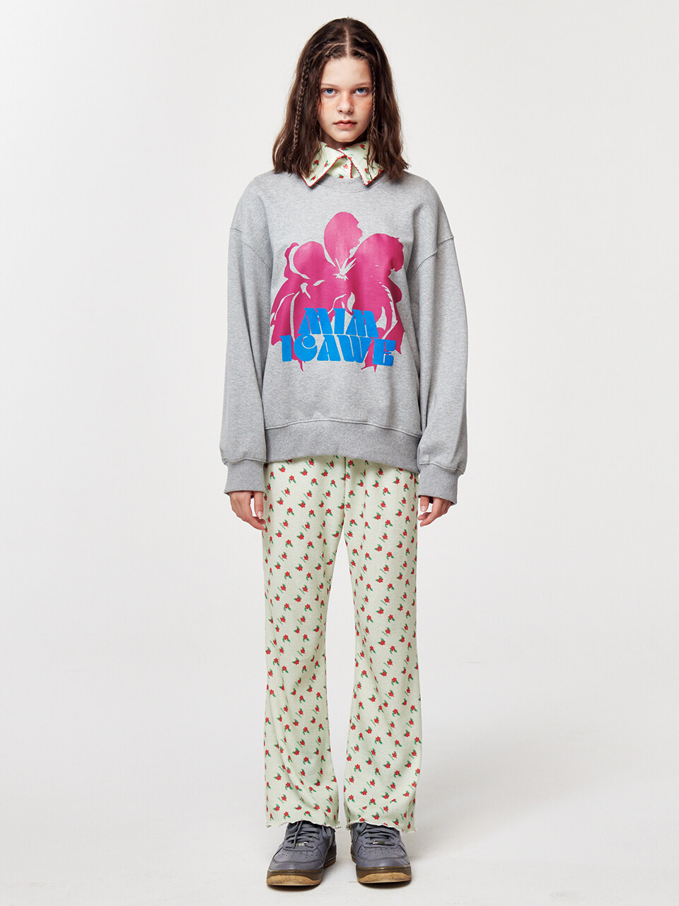 mimicAWE Wild Poppy Sweatshirt (Grey)