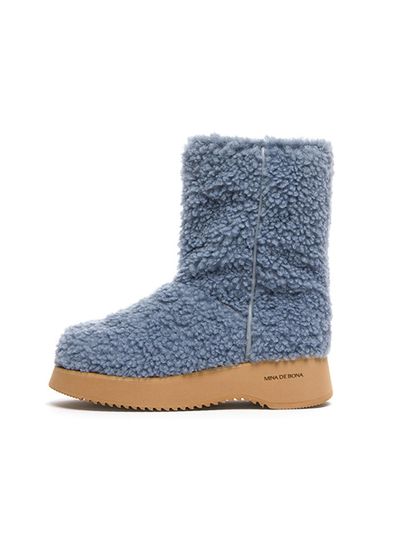 mina de bona Fur middle ankle boots_5CM 4 color