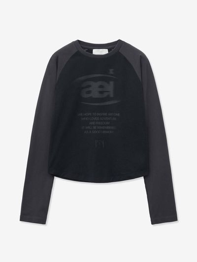 Minav Archive Symbol Raglan W T-shirt [Black]