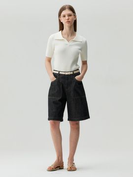 MIND BRIDGE women Fatigue Denim Shorts