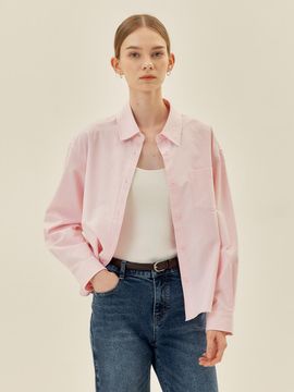 MIND BRIDGE women Overfit Cotton Oxford Shirt