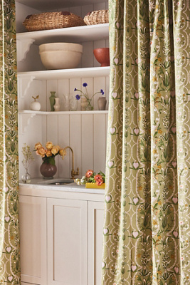 Edelweiss Printed Cotton Curtain - Thumbnail 2