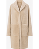 Mine Bilgi Mine Bilgi Melody Reversible Merino Shearling Coat with Leather Belt - 1