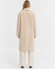 Mine Bilgi Mine Bilgi Melody Reversible Merino Shearling Coat with Leather Belt - 3