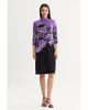 Ming Wang Ming Wang A-Line Abstract Jacquard Soft Knit Dress - 1
