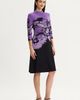 Ming Wang Ming Wang A-Line Abstract Jacquard Soft Knit Dress - 2