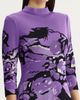 Ming Wang Ming Wang A-Line Abstract Jacquard Soft Knit Dress - 4