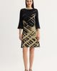 Ming Wang Ming Wang A-Line Shimmer Lurex Soft Knit Dress - 1