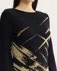 Ming Wang Ming Wang A-Line Shimmer Lurex Soft Knit Dress - 4