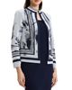 Ming Wang Ming Wang Abstract Two-Tone Knit Jacket - 4