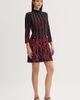 Ming Wang Ming Wang Animal Print Trim Soft Knit Dress - 2