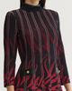 Ming Wang Ming Wang Animal Print Trim Soft Knit Dress - 4