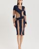 Ming Wang Ming Wang Brushstroke Soft Knit Sheath Dress - 1