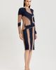 Ming Wang Ming Wang Brushstroke Soft Knit Sheath Dress - 3